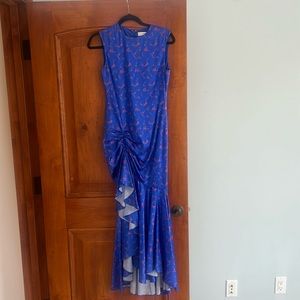 Caroline Constas blue mermaid gown size s small